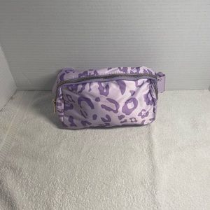 Purple cheetah Fanny pack
